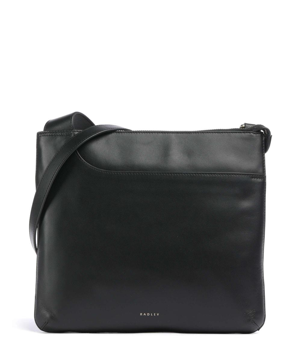 

Карманы сумка через плечо из мелкозернистой кожи Radley London, черный