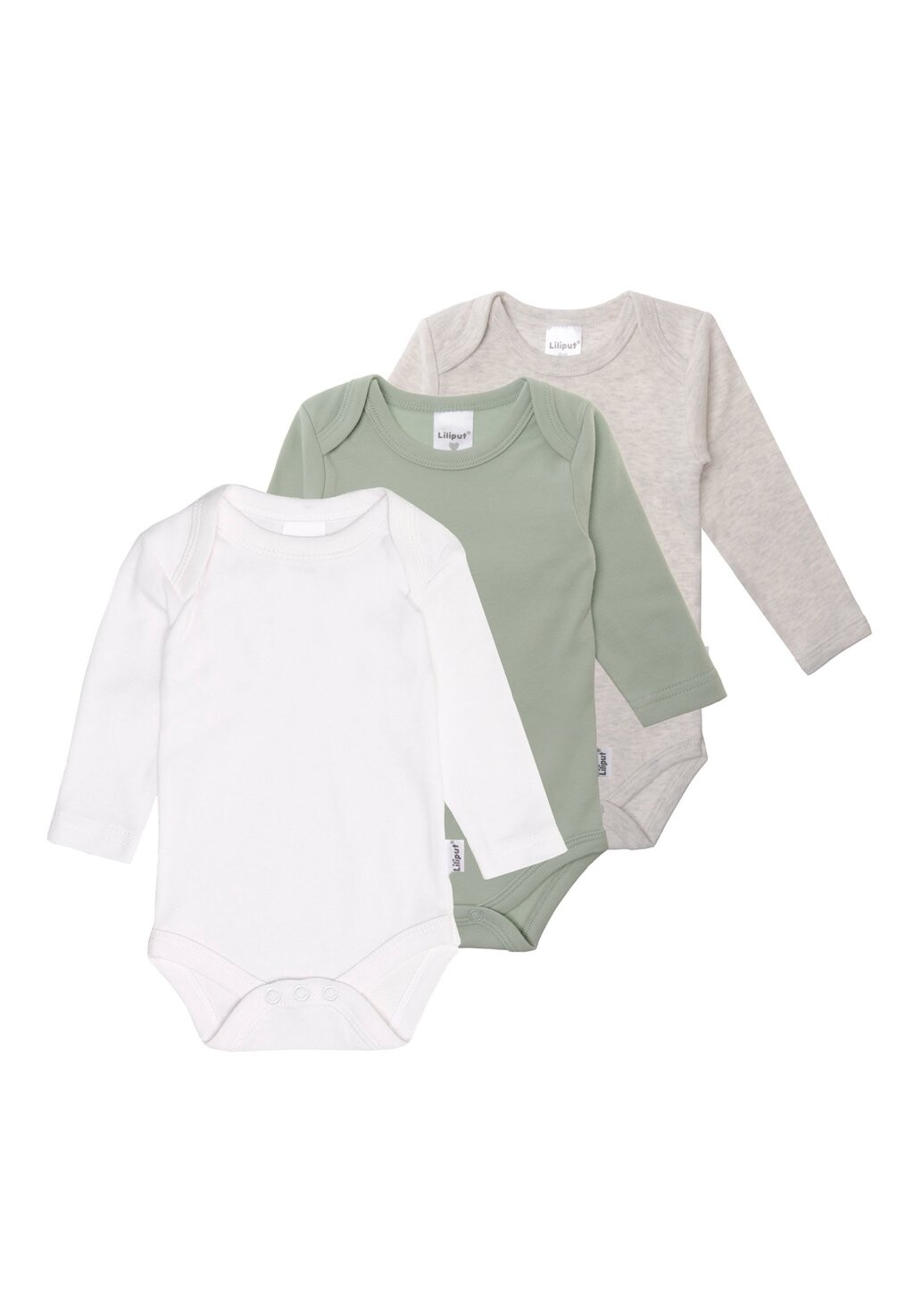 

Боди LANGARM 3PACK Liliput, цвет grey green white