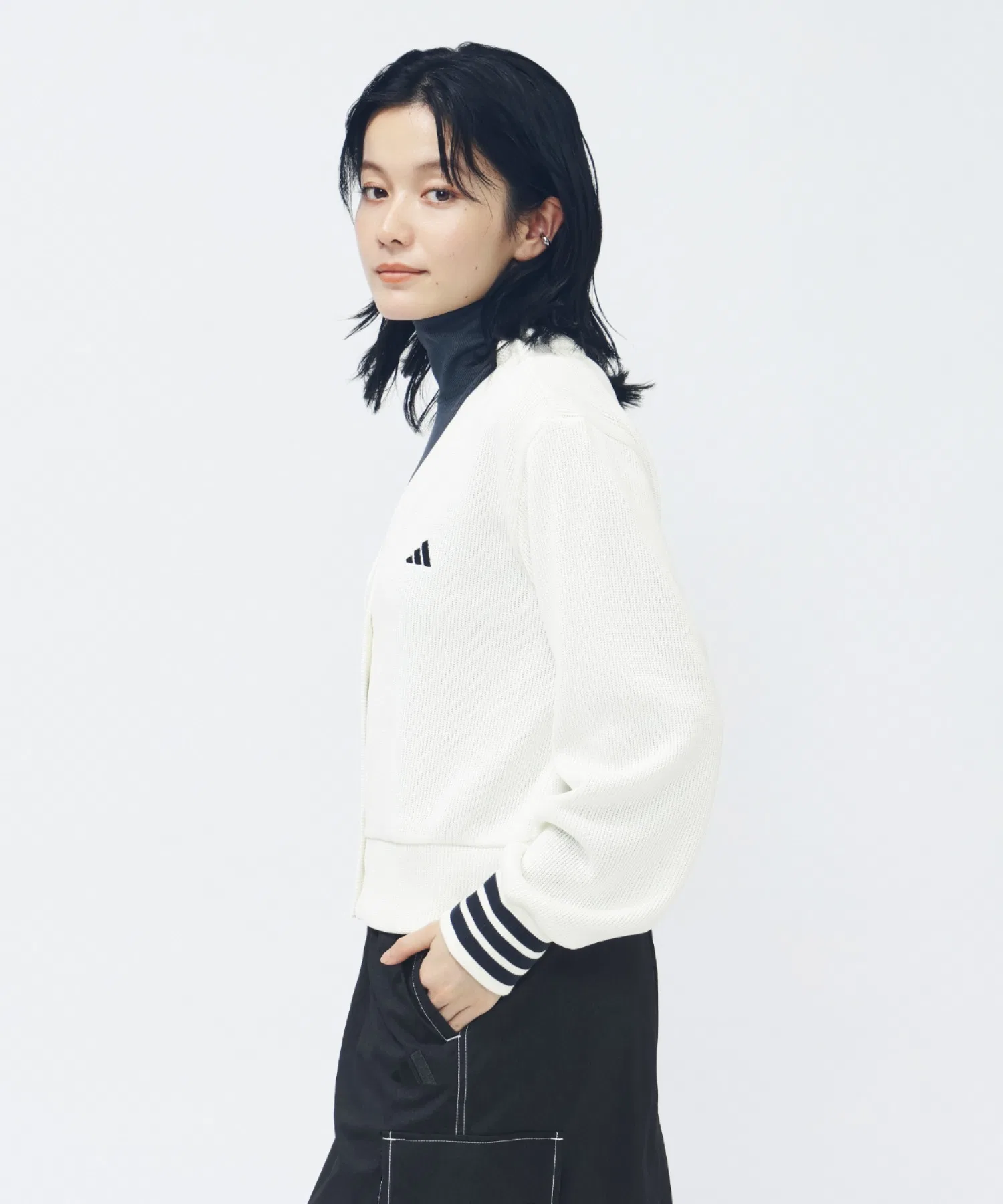 [Лимитированная серия adidas x Alpen] Кардиган adidas Quarter Knit свободного кроя — фото 3