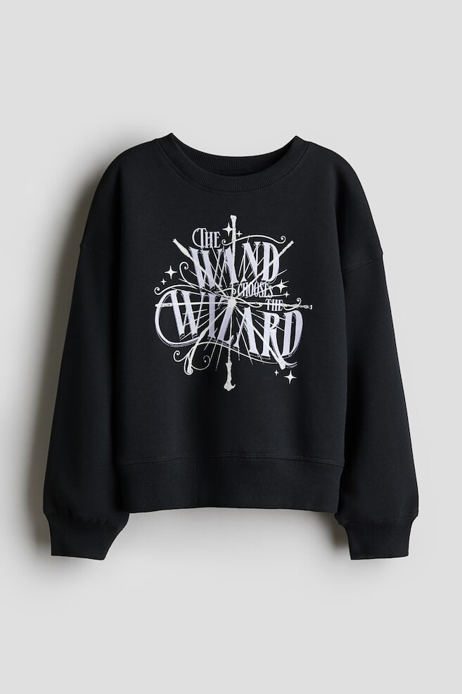 

Толстовка с мотивным принтом H&M, черный