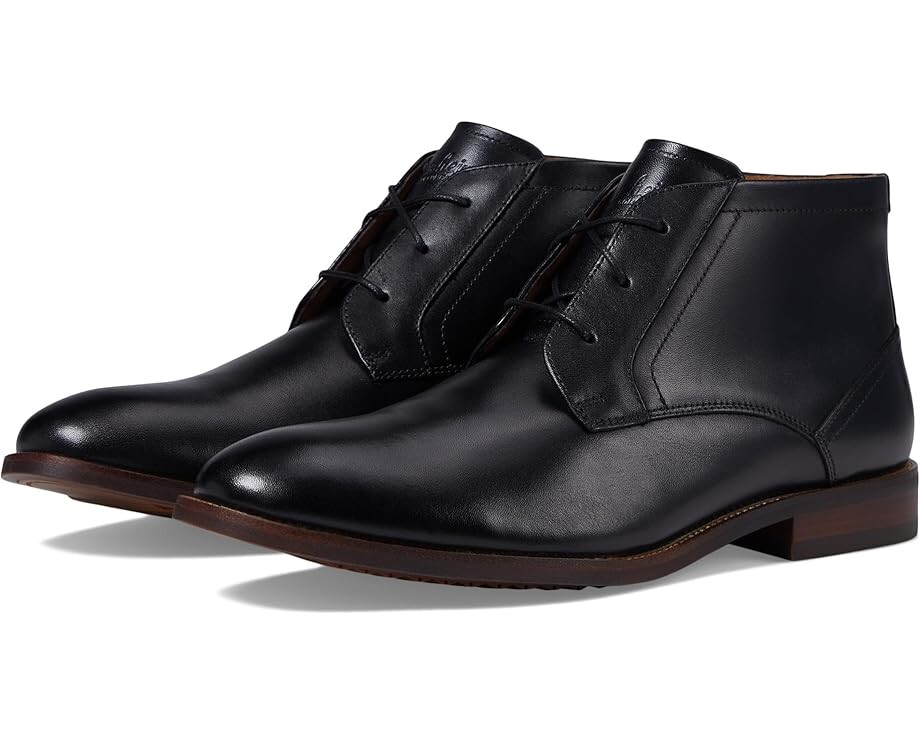 

Ботинки Florsheim Rucci Plain Toe Chukka Boot, цвет Black Smooth