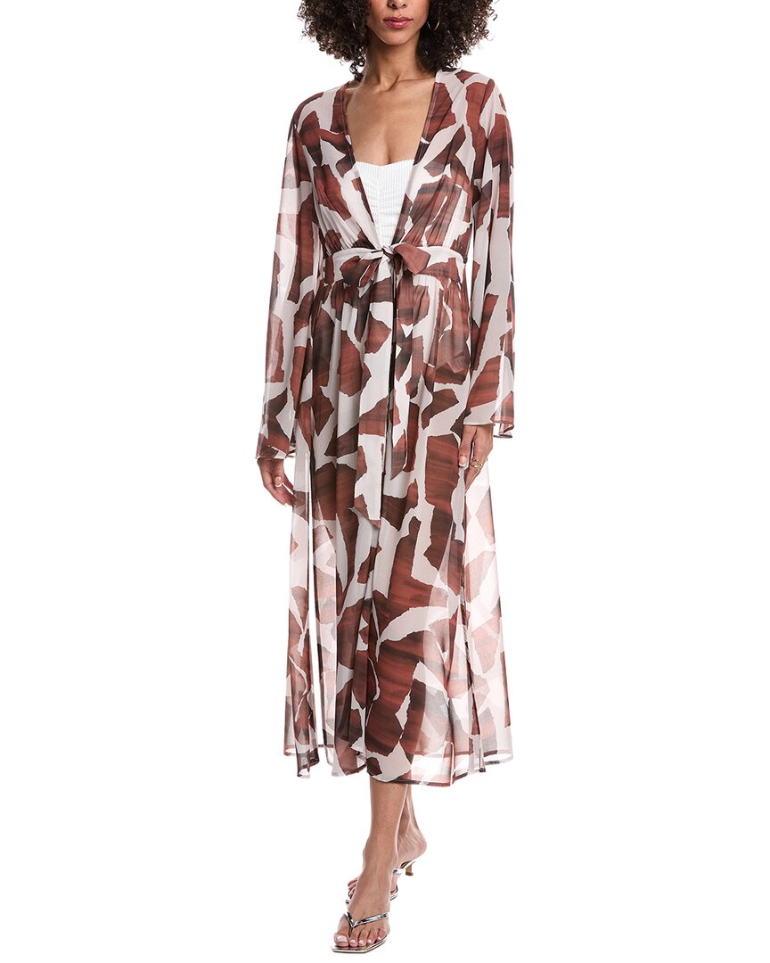 

Шифоновое платье Milly Vince, коричневый