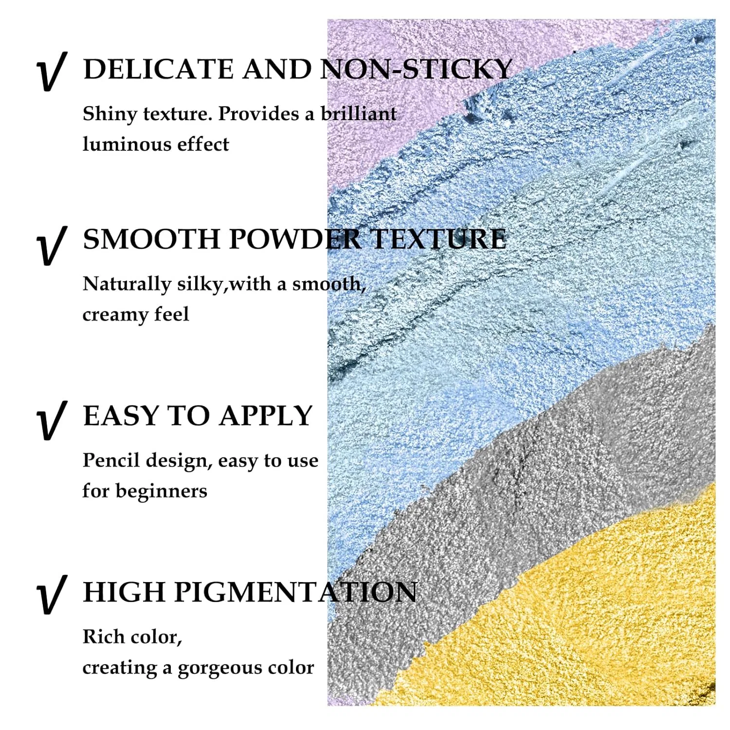 Набор водостойких карандашей для теней Boobeen (6 шт.) Boobeen, B05. — фото 3