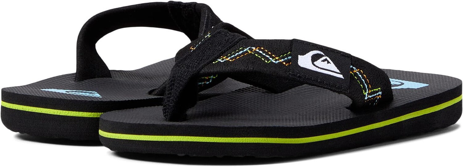 

Шлепанцы Molokai Stitchy Quiksilver, цвет Black/Black/Grey