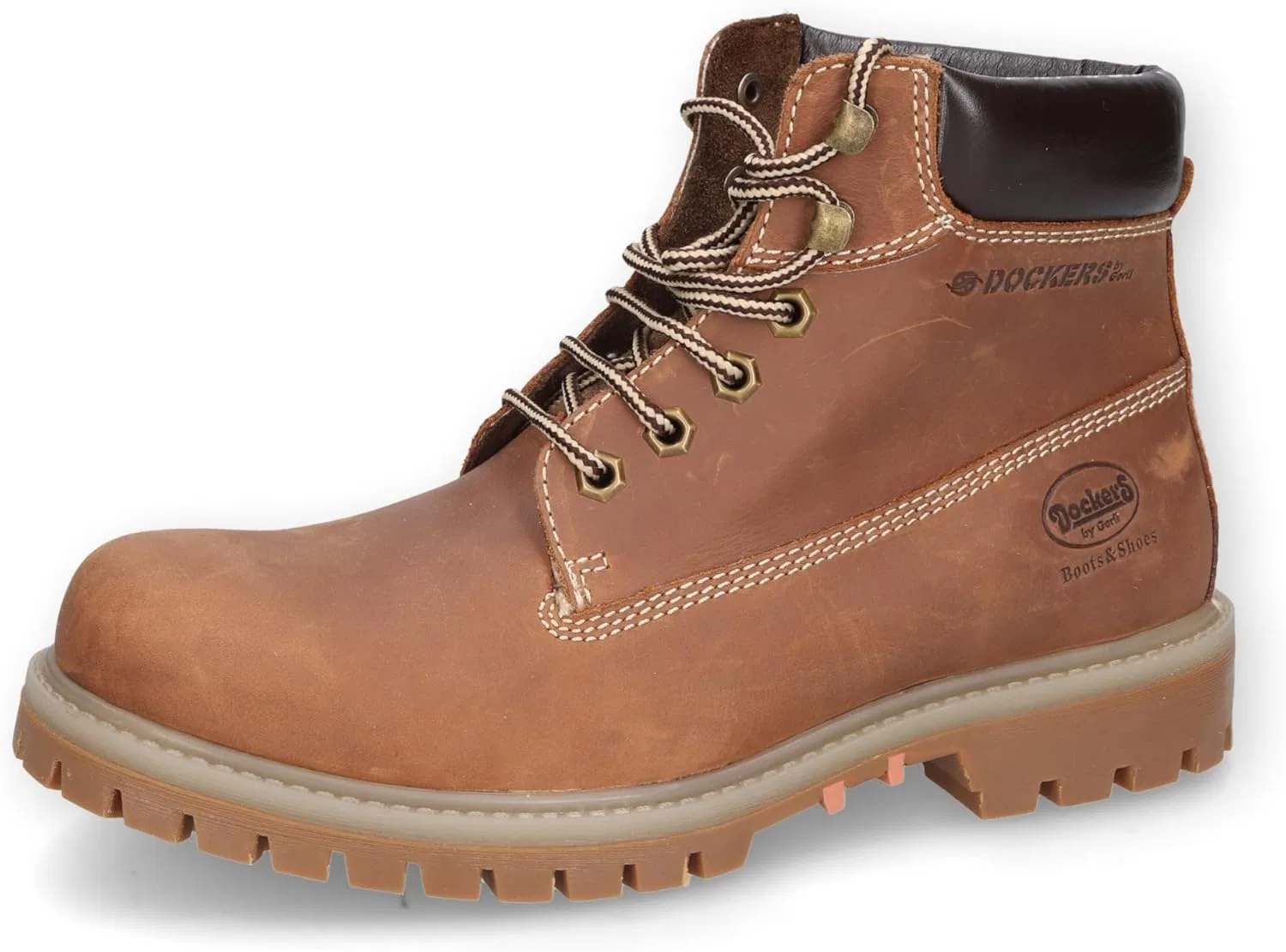 Мужские армейские ботинки Dockers by Gerli, ботильоны, теплые на подкладке, Cognac 470