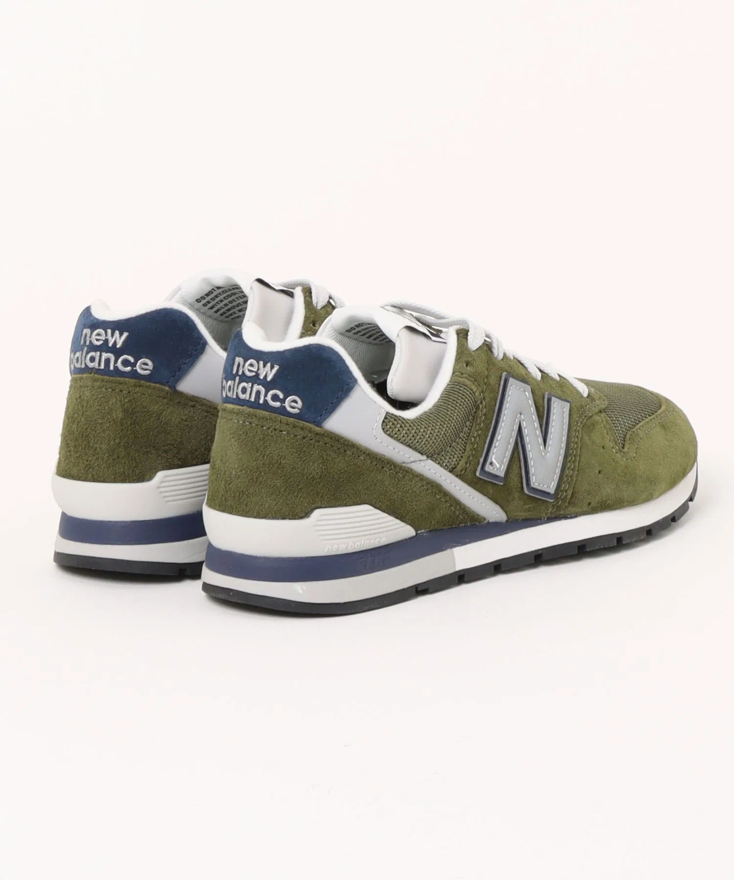 Мужские кроссовки New Balance U996 из замши и сетки хаки — фото 2