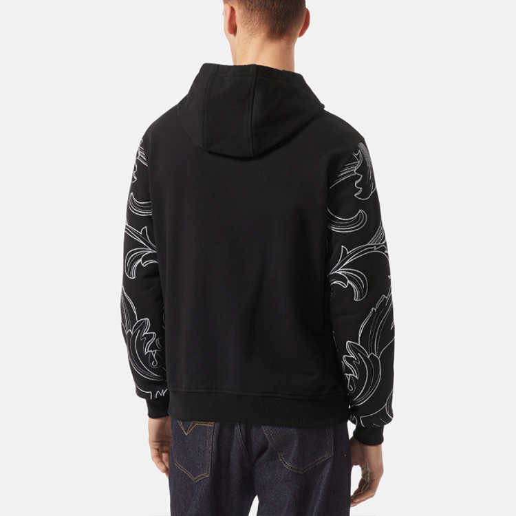 FANSIZHE Толстовка Мужская Черная VERSACE — фото 4