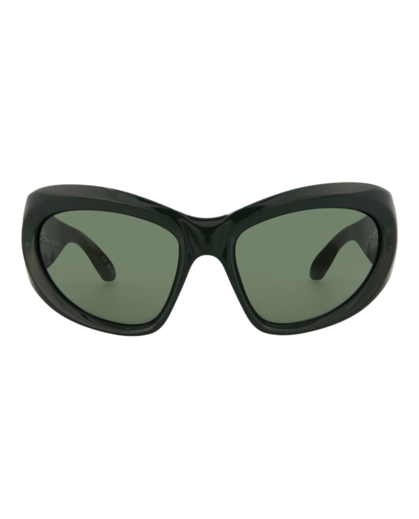 

Солнцезащитные очки Shield-Frame Bio Injection Balenciaga, цвет green green green
