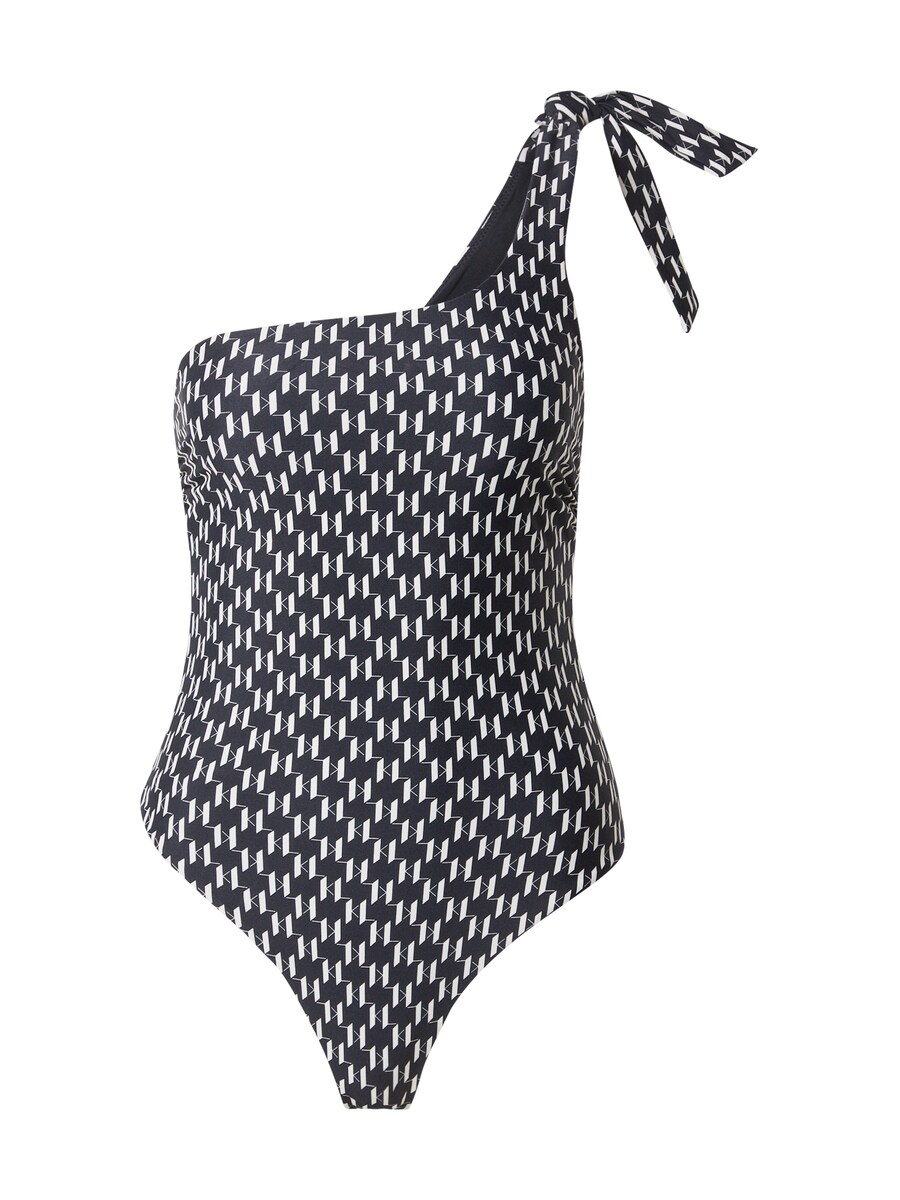 

Купальник-футболка Karl Lagerfeld CHEEKY, черный