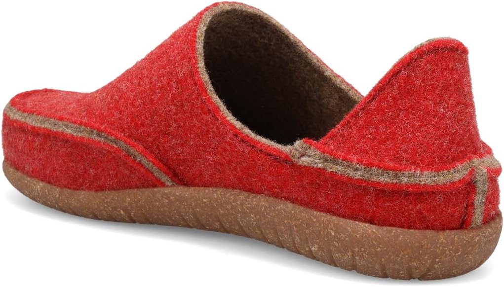 Унисекс сабо Taos Footwear Convertawool из шерсти, красный/песочный — фото 4