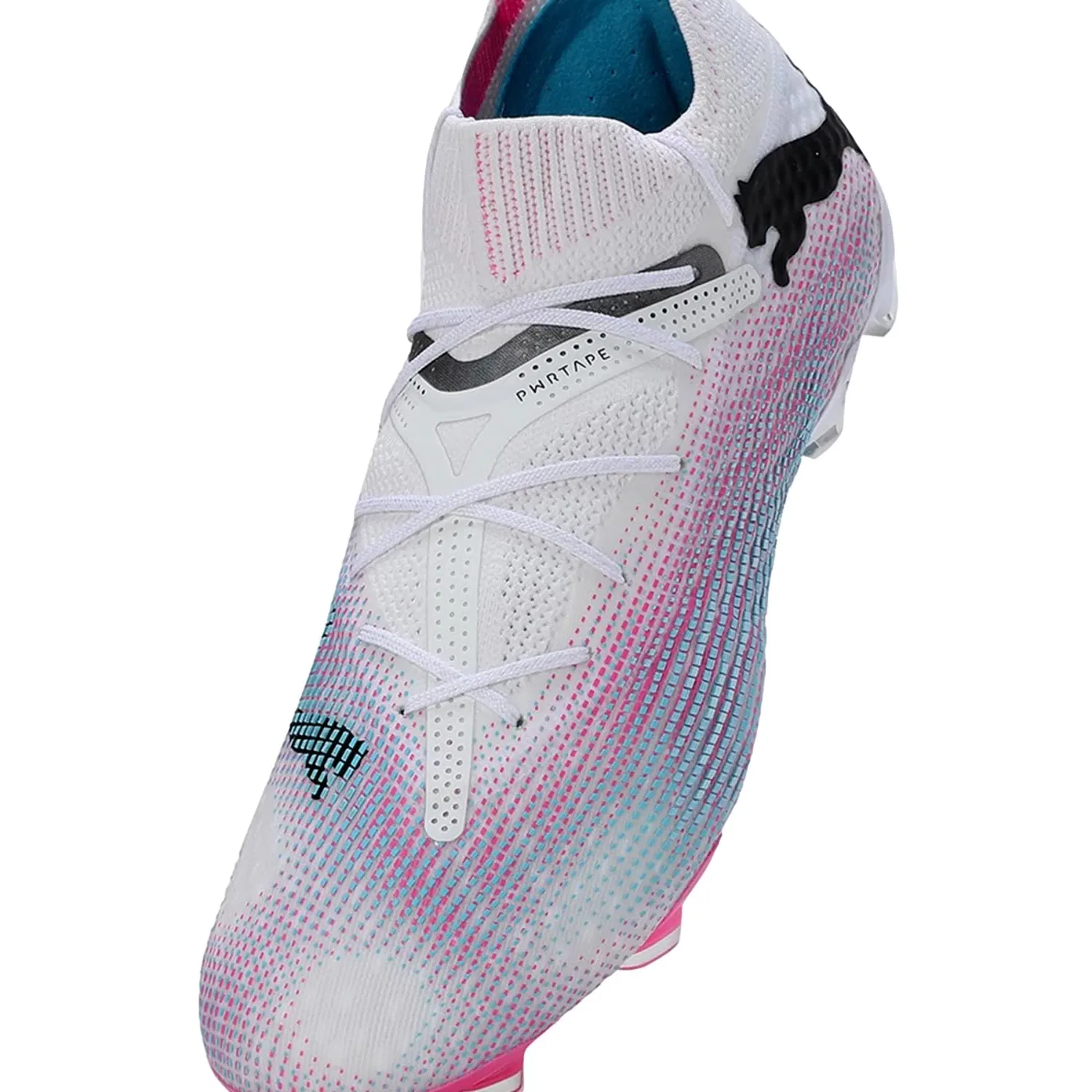 Мужские кроссовки Puma Future 7 Ultimate FG/AG белого/ярко-розового цвета 107599-01 — фото 4