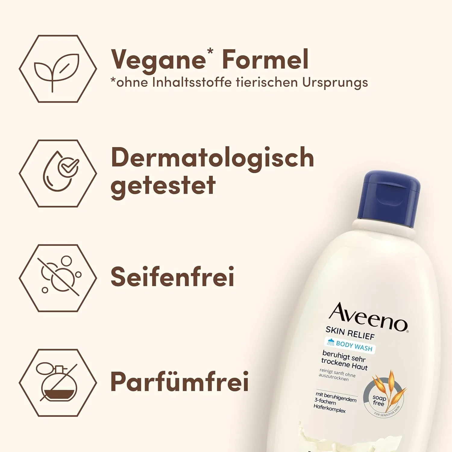 Набор для ухода за кожей Aveeno Skin Relief: лосьон, гель для душа и масло-спрей Aveeno — фото 3