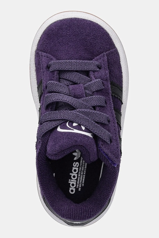 Детские замшевые кроссовки Campus 00s Adidas Originals, фиолетовый — фото 4