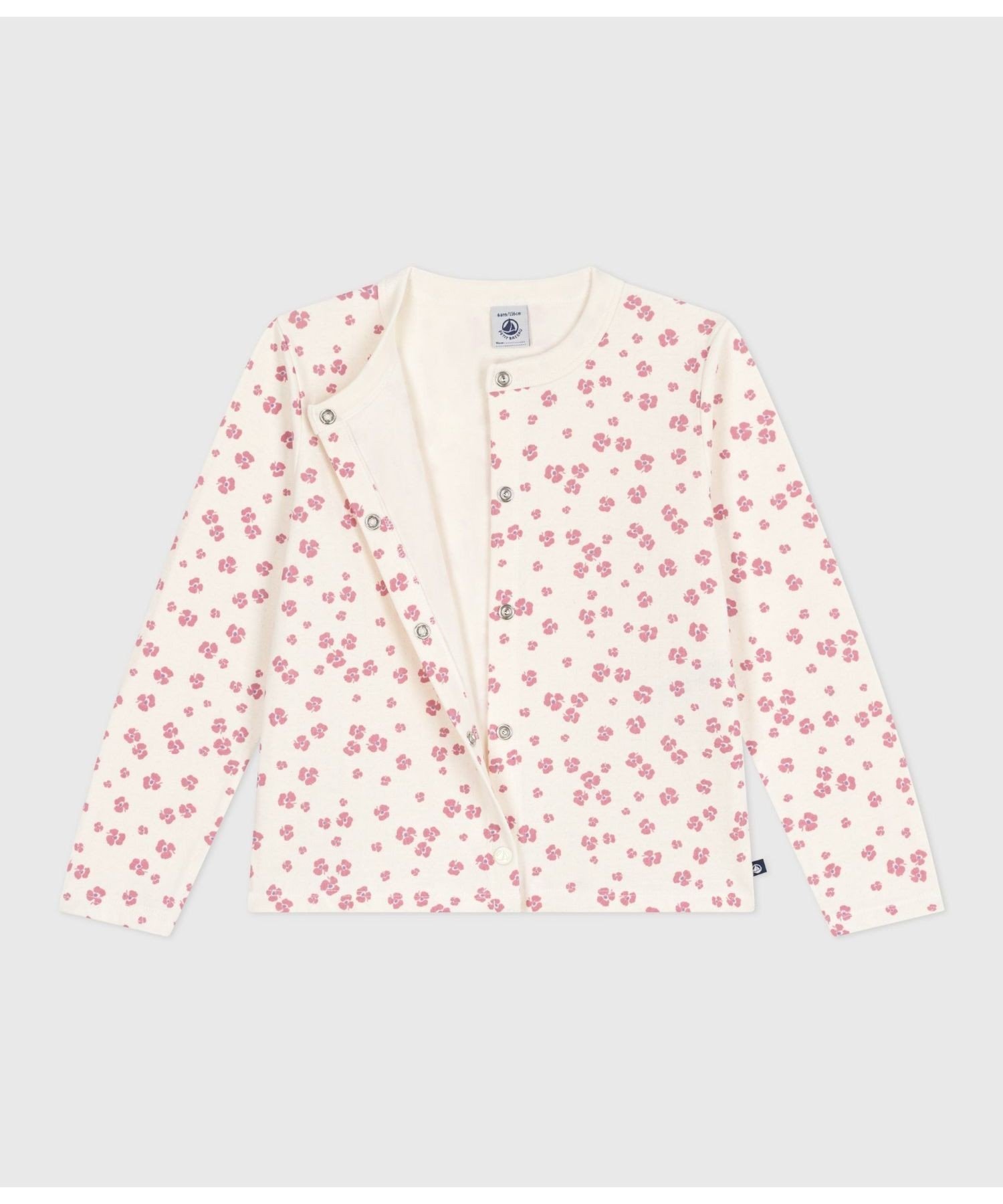 Кардиган PETIT BATEAU, Off-white/multicolor — фото 3