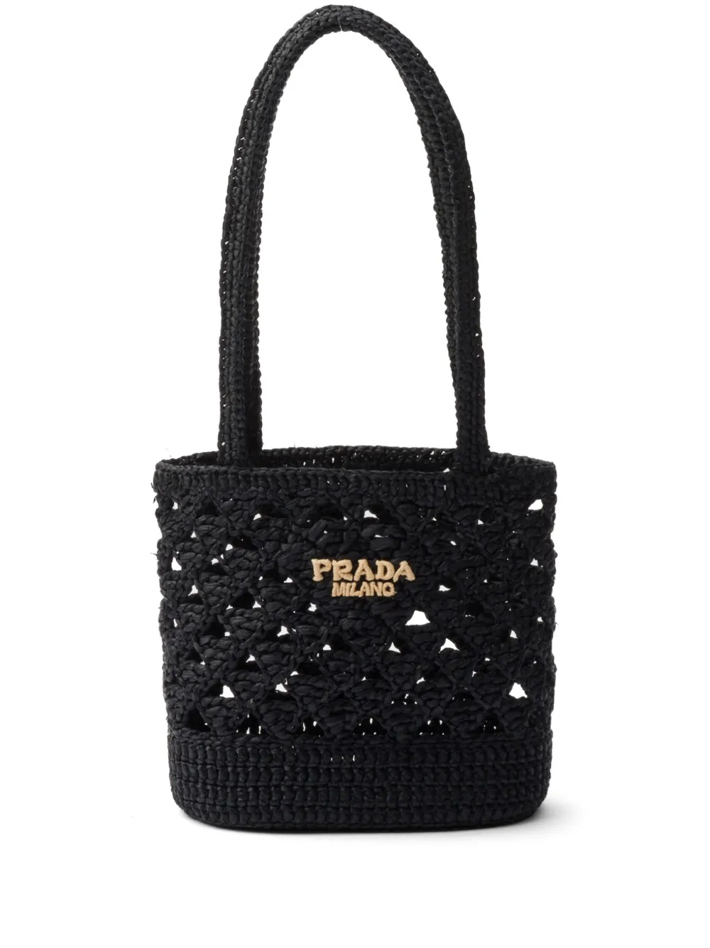 

Сумка на плечо с вышитым логотипом Prada, черный