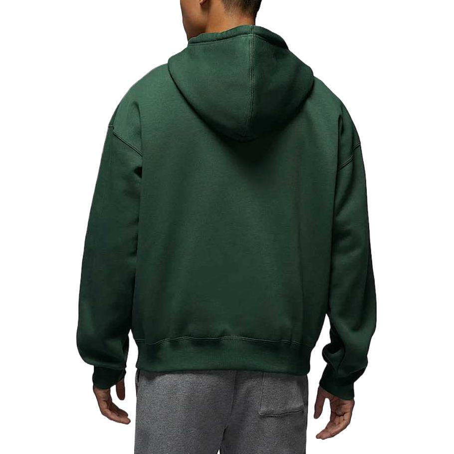 Jordan Оверсайз худи Brooklyn Fleece мужское Fir Green/Sail White — фото 4