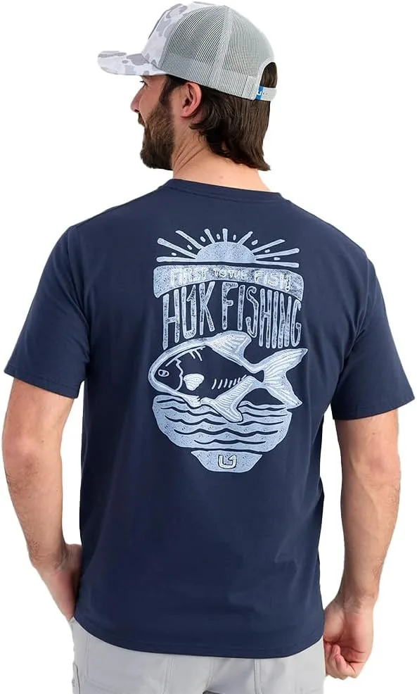 

Футболка HUK с нагрудным карманом