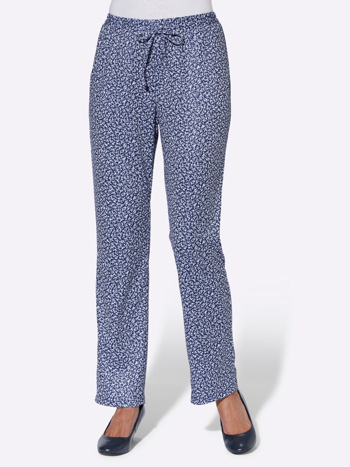 

Трикотажные брюки с темно-синим цветочным принтом WITT WEIDEN