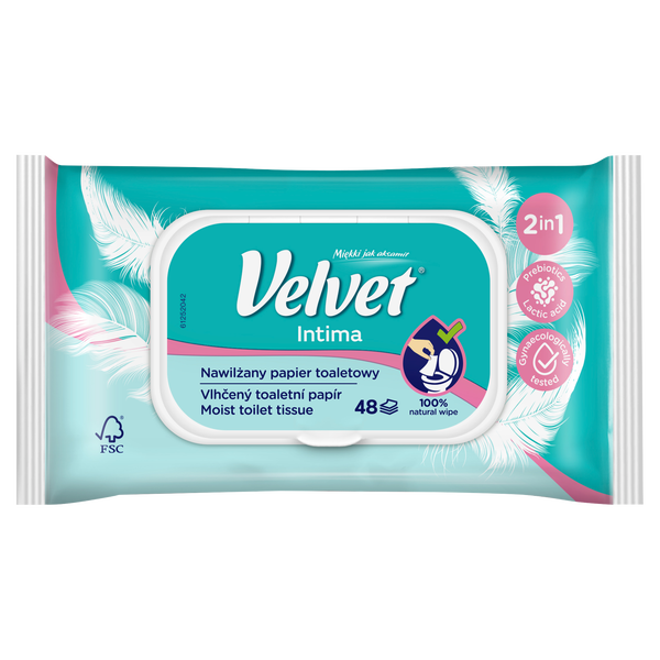 

Увлажненная бумага, 48 шт./1 упаковка. Velvet Intima