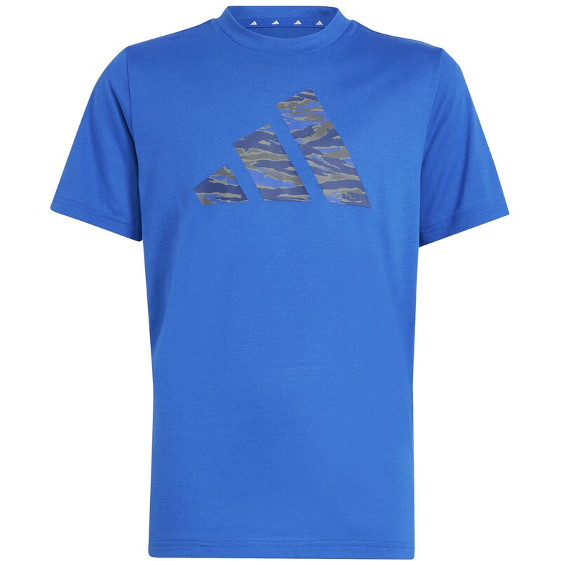 

Футболка тренировочная базовая с камуфляжным принтом для детей Adidas, цвет royblu