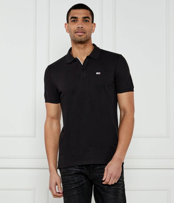 

Рубашка поло Slim fit Tommy Jeans, черный