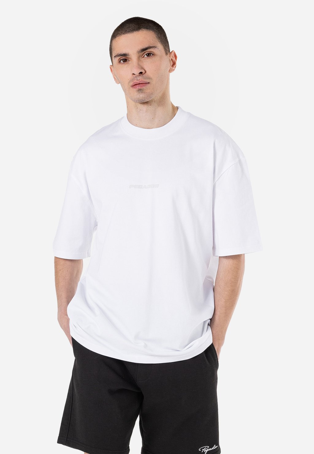 

Футболка с принтом COLNE LOGO OVERSIZED TEE Pegador, серый