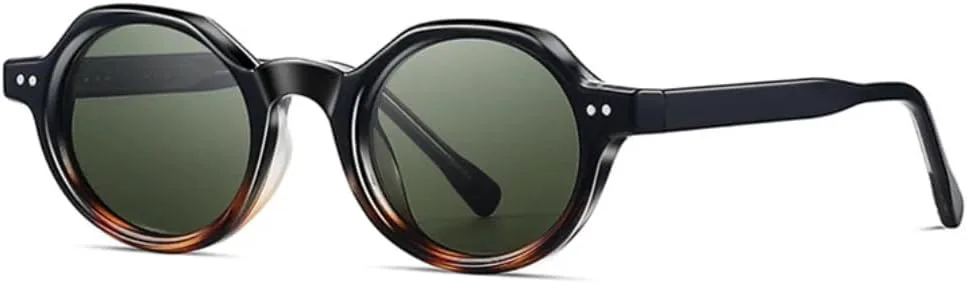 

Ретро овальные роскошные солнцезащитные очки для женщин и мужчин с заклепками, в стиле панк, с защитой от УФ-излучения UV400 UATXTAU, Black Leopard Green
