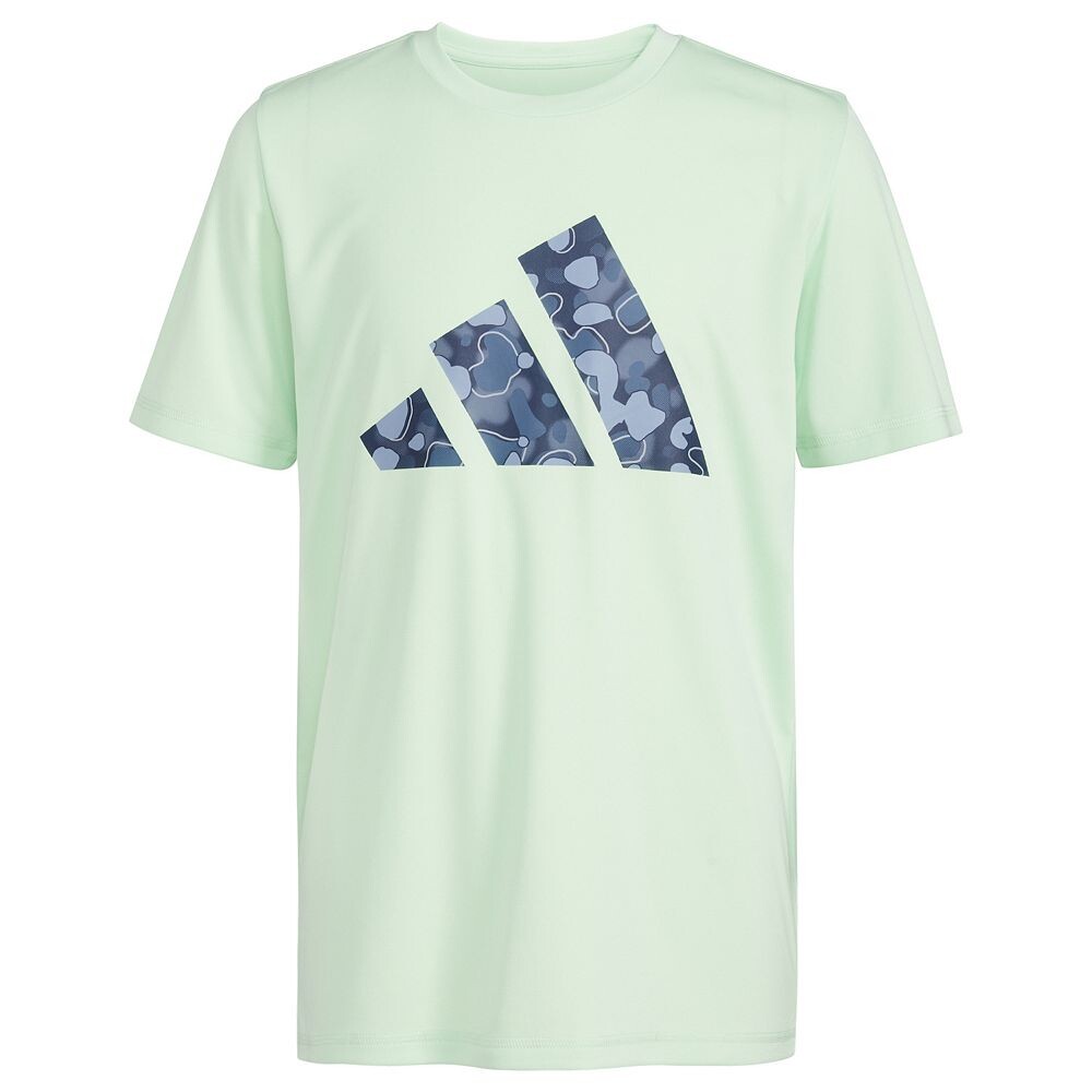 

Футболка adidas Pebble с камуфляжным логотипом и графическим рисунком для маленьких мальчиков Adidas, цвет Semi Green Spark