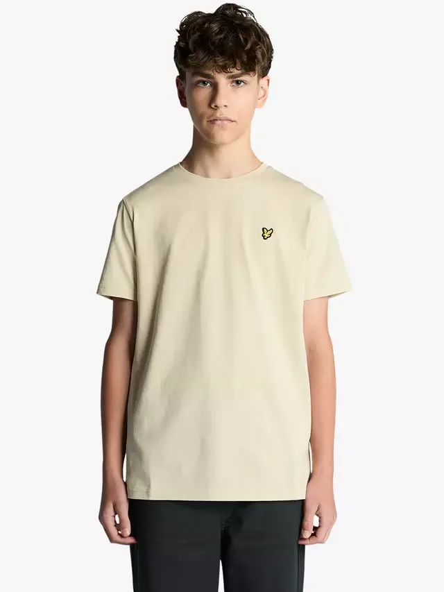 Детская однотонная футболка Lyle & Scott, Wheat