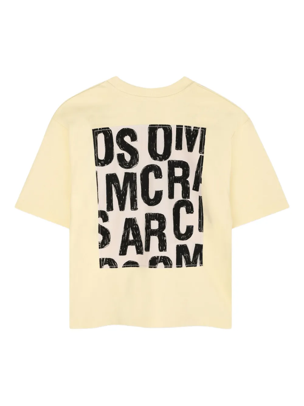 Футболка с эффектом разбрызганной краски Marc Jacobs Kids, желтый — фото 2
