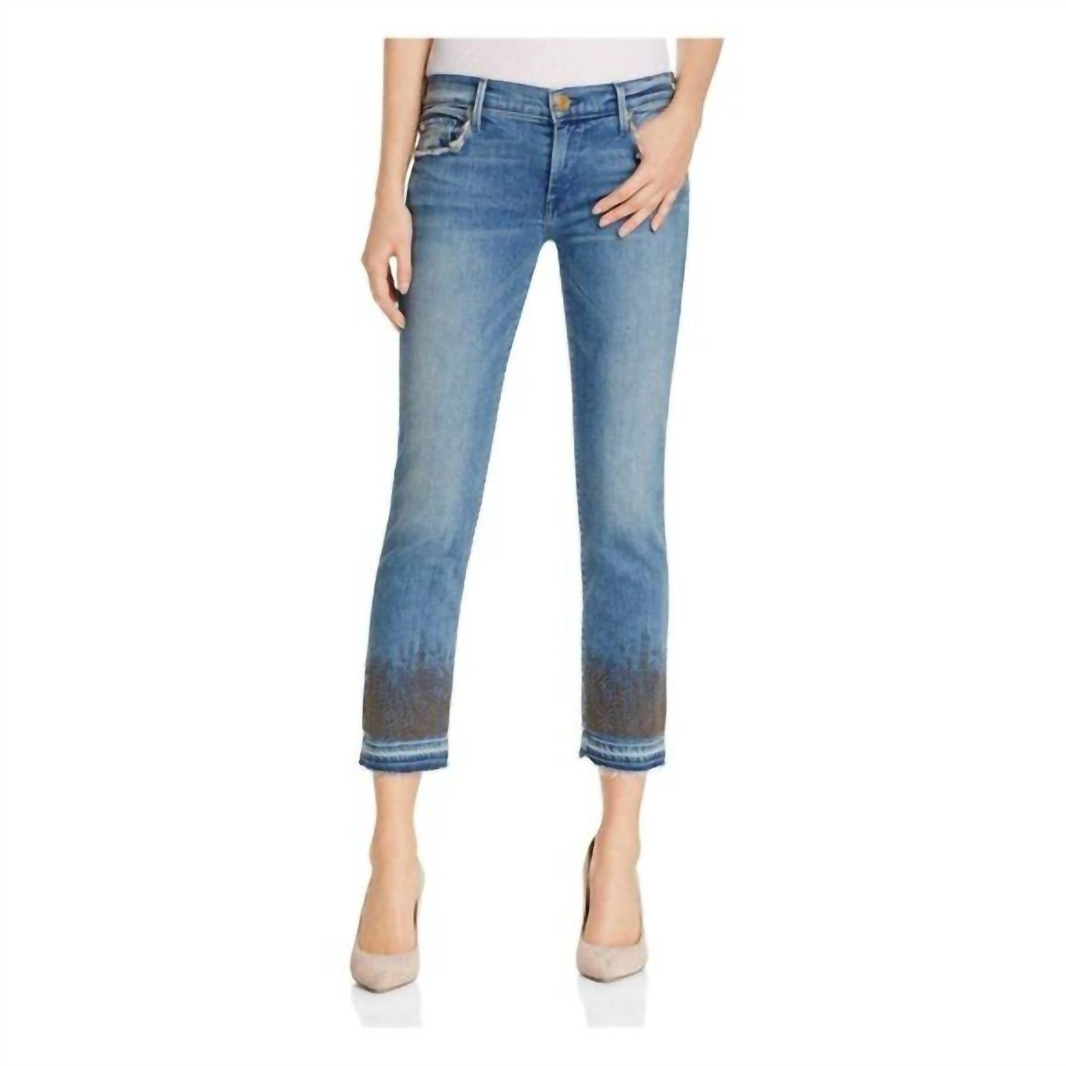 

Прямые укороченные джинсы Cora Bead в синем цвете Gypset True Religion