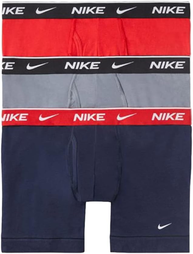 

Мужские трусы-боксеры Nike Essential Cotton Stretch W/Fly (3 шт.), Navy/Cement/Red