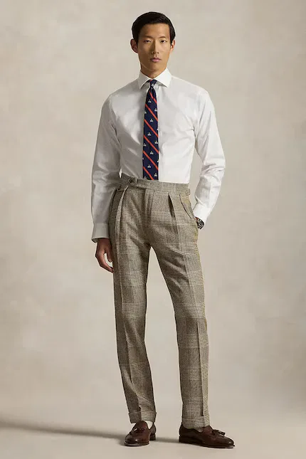 Рубашка хлопковая классическая Polo Ralph Lauren, белый — фото 3