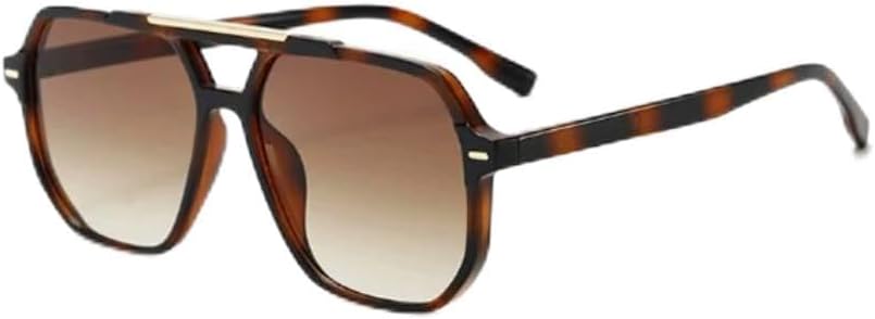 

Женские солнцезащитные очки, стильные, для уличной фотографии, современные, модные, с большой оправой, в стиле хип-хоп, с эффектом пружинистости UUPTTPL, C7-leopard-tea