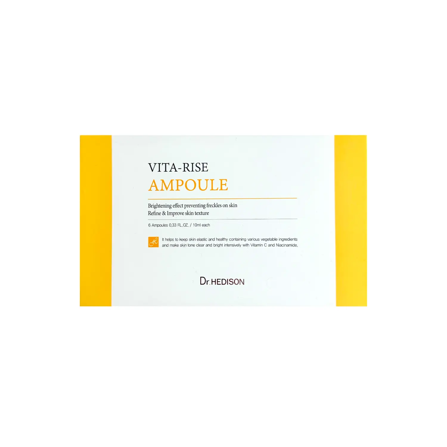 

Осветляющие ампулы с витамином с Dr.Hedison Vita-Rise, 6х10 мл/1 упаковка
