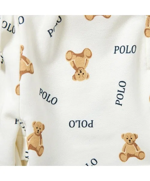 Шорты POLO BCS с принтом мишек, полиэстер 65%, хлопок 35%, серый — фото 3