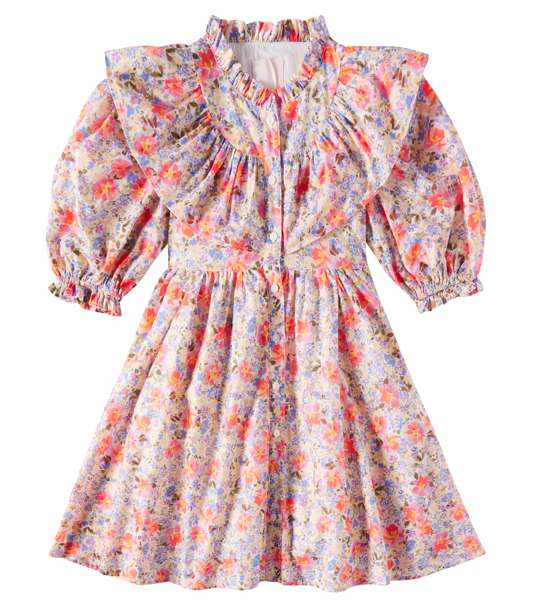 

Платье из хлопковой вуали с цветочным принтом Petite Amalie , Spring Bloom Print