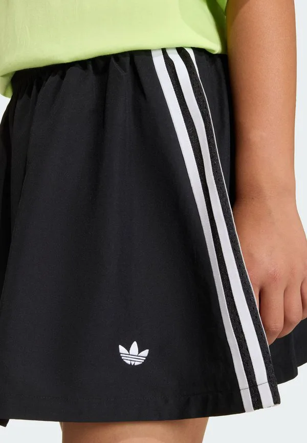 Обычная широкая юбка, мини-юбка для юниоров Adidas Originals, Black/White — фото 3