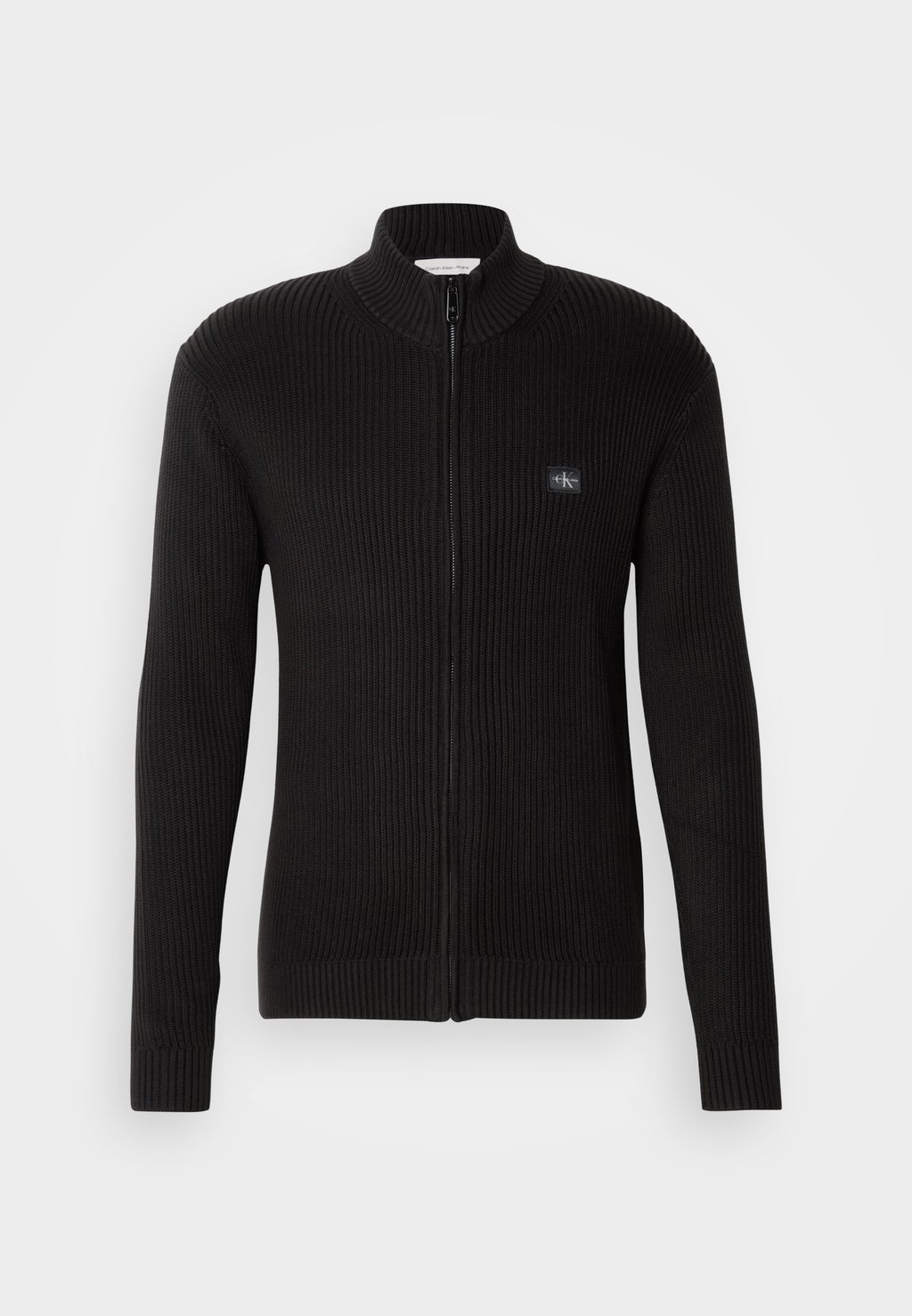 

Кардиган LABEL ZIP THROUGH SWEATER Calvin Klein Jeans, черный