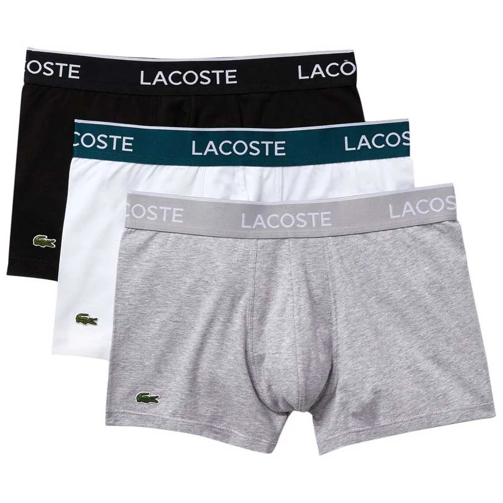 

Трусы Lacoste 3 units, черный/белый/серый