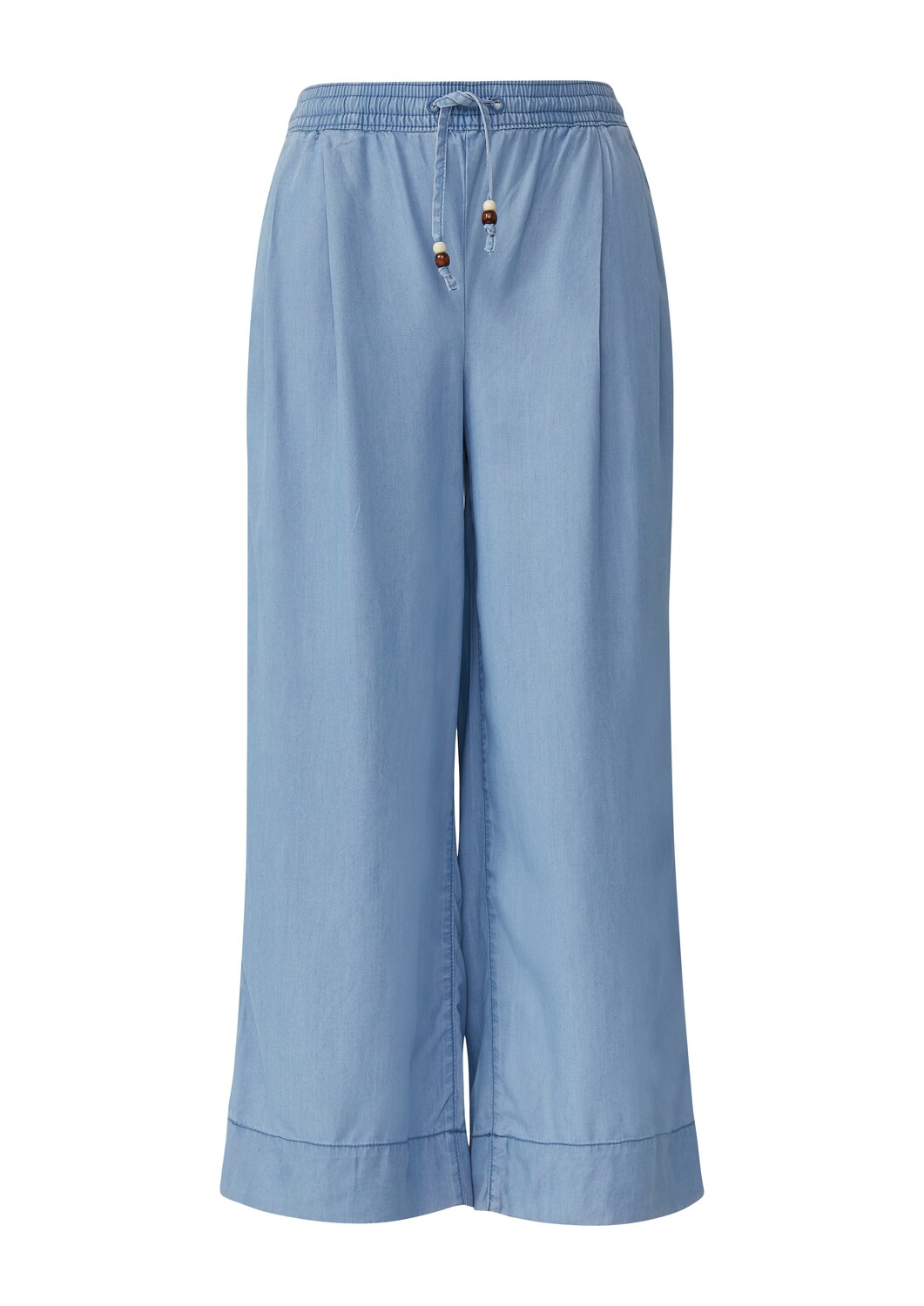 

s.Oliver Джинсы с широкими штанинами и складками в светло-голубом цвете