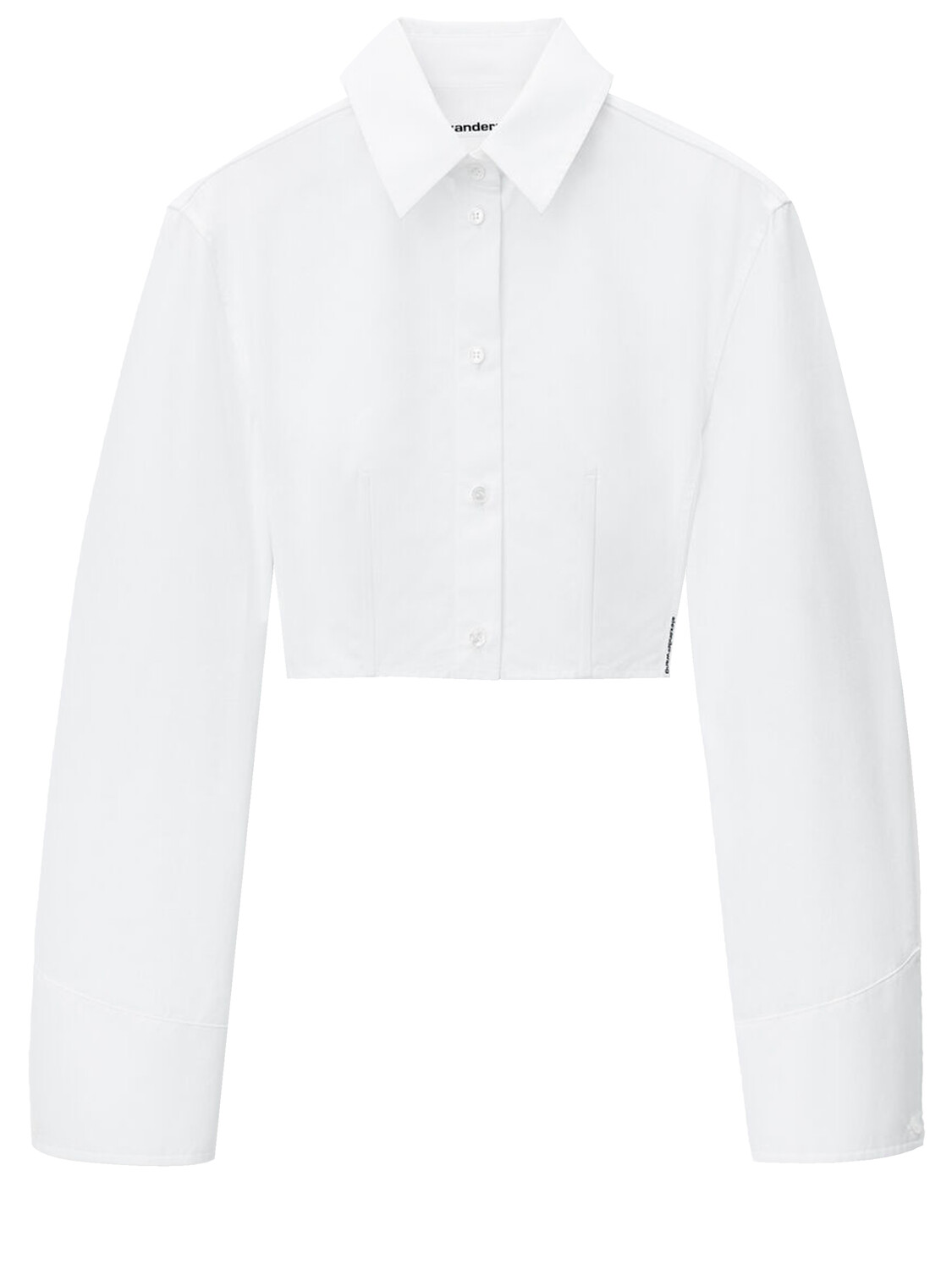 

Рубашка Alexander Wang Cropped structured, белый