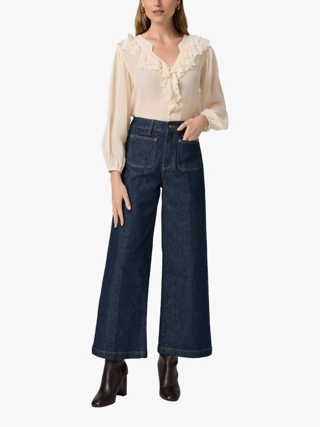 

Джинсы Harper с накладными карманами и укороченными штанинами PAIGE, Rinse