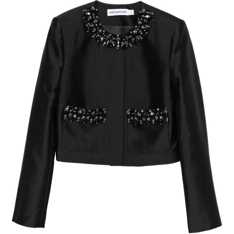 

Self portrait Куртка с декоративной отделкой Self-portrait, черный