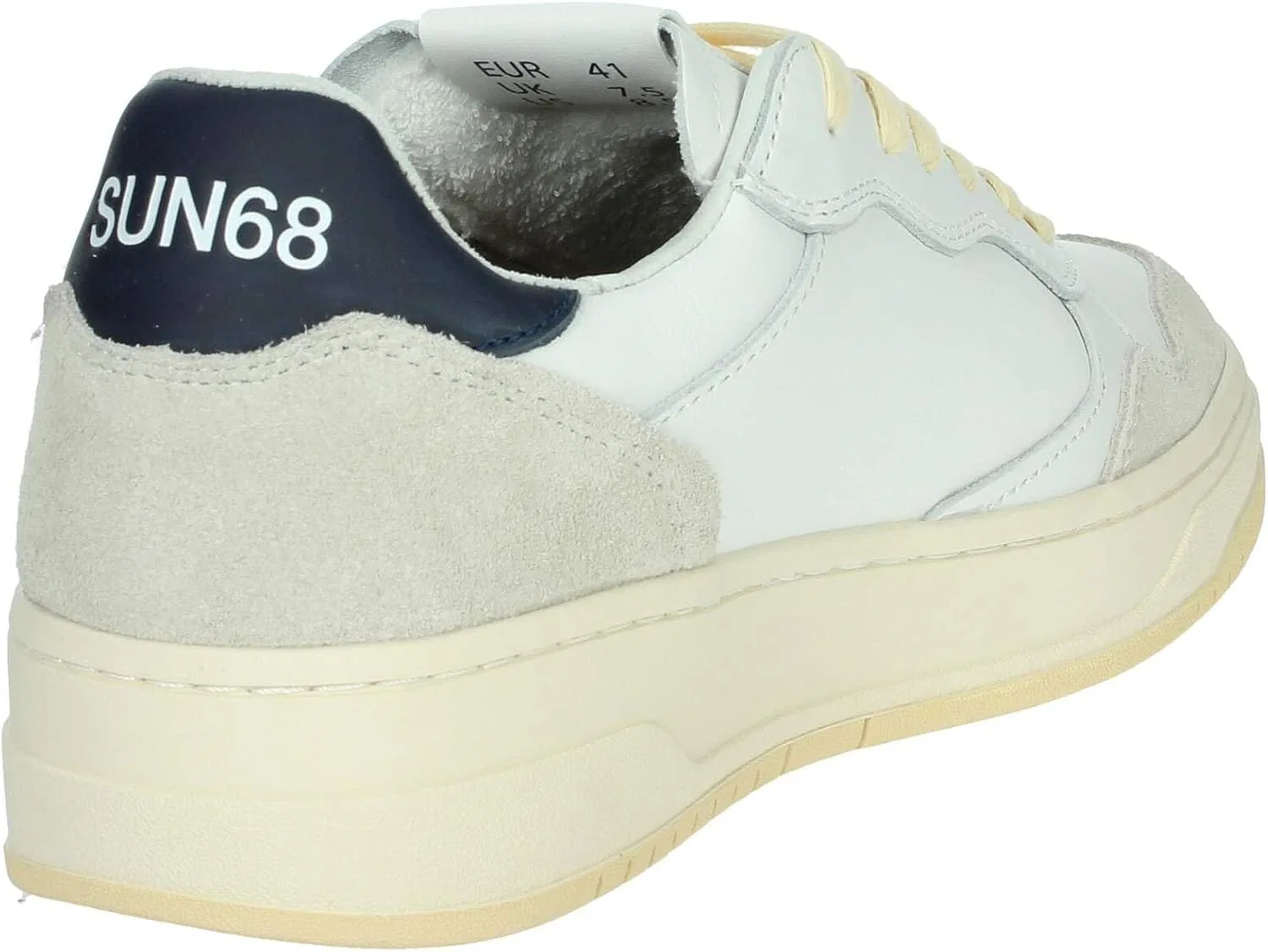SUN68 Кроссовки Sun 68 Big Basket White 100% Leather — фото 3
