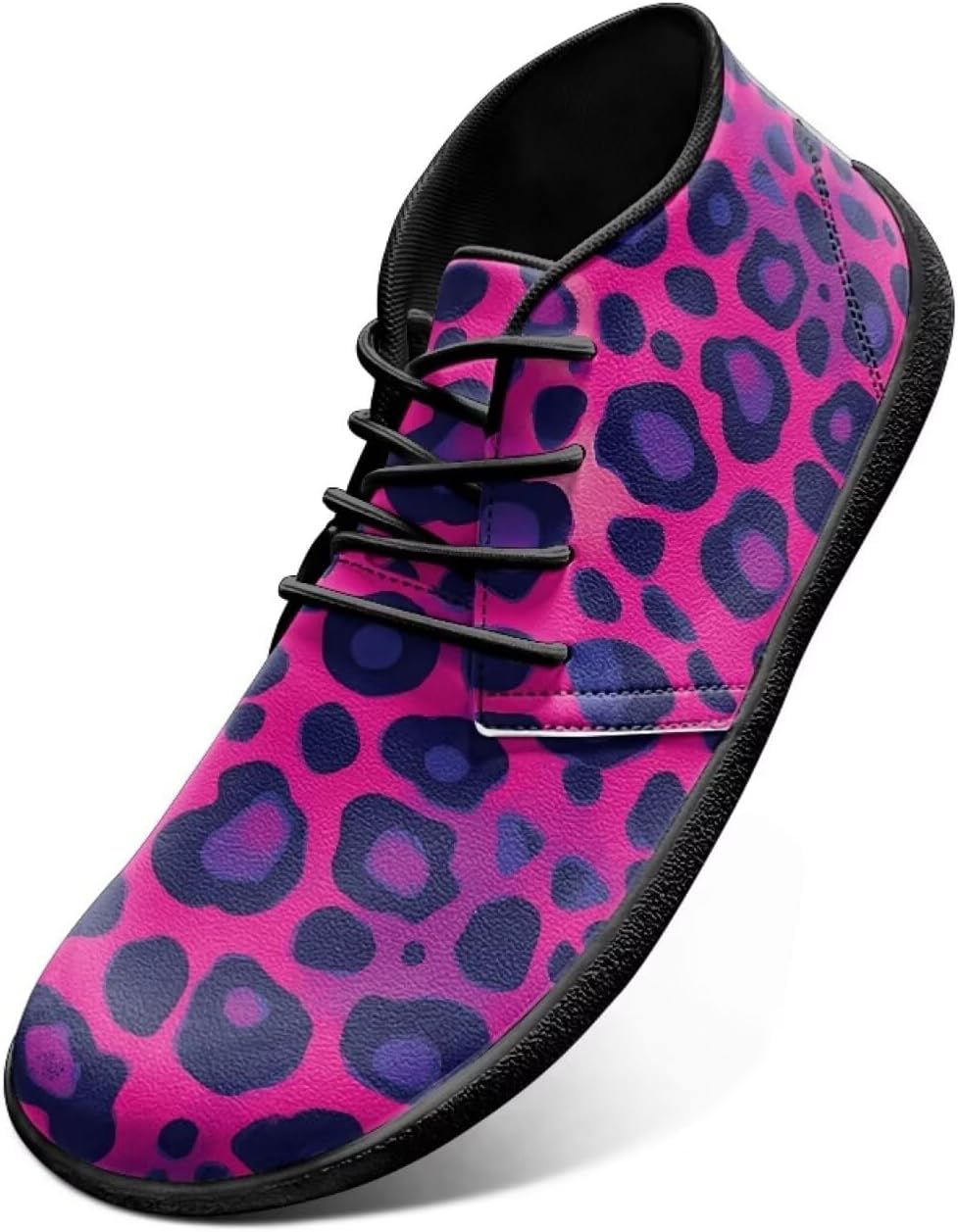 

Мужские прогулочные кроссовки Jeiento с принтом «рыбья чешуя», резиновой подошвой и нулевым перепадом высоты подошвы, пурпурный