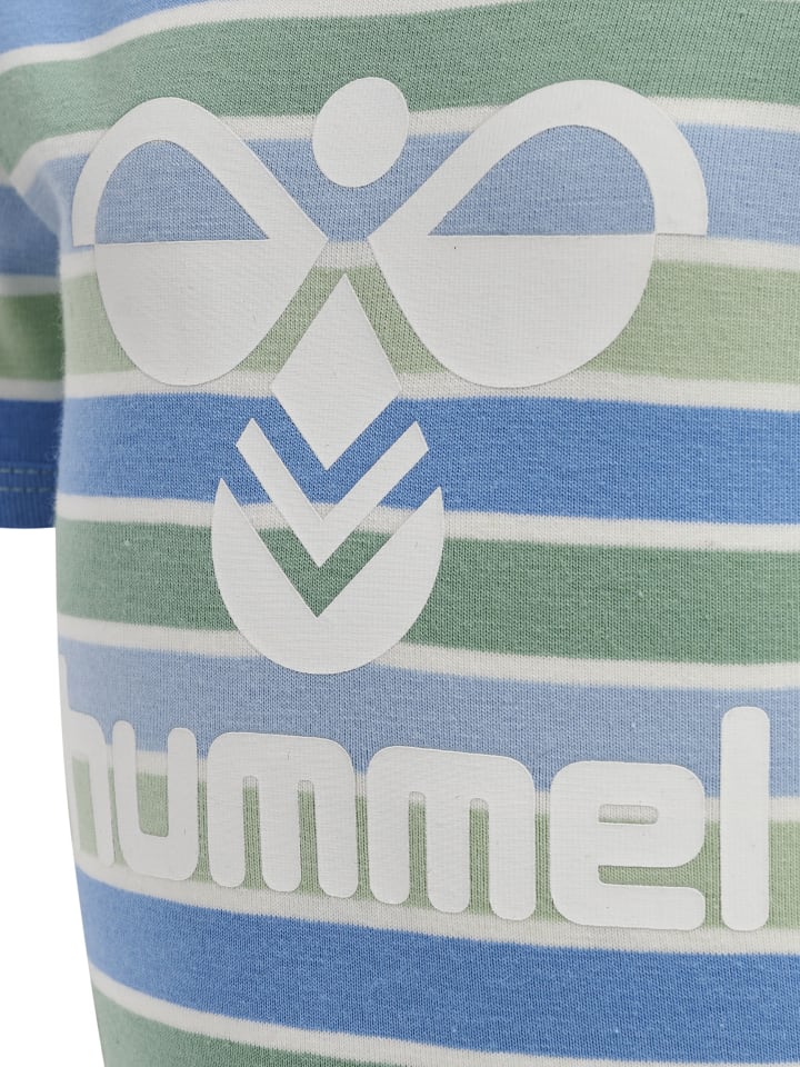 Комбинезон Hummel на кнопках для мальчиков серо-нефритового цвета Hummel — фото 3
