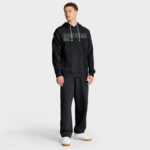Мужская черная толстовка Las Vegas Raiders 2025 NFL Crucial Catch Sideline Standard Issue Dri-FIT Nike — фото 4