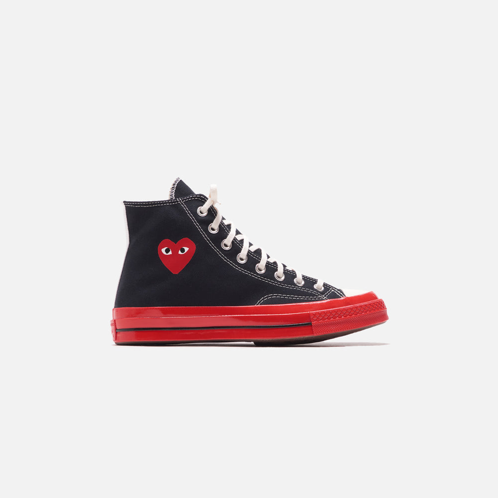 

Кроссовки Converse x Comme des Garçons CDG Play Red Sole High Top, черный