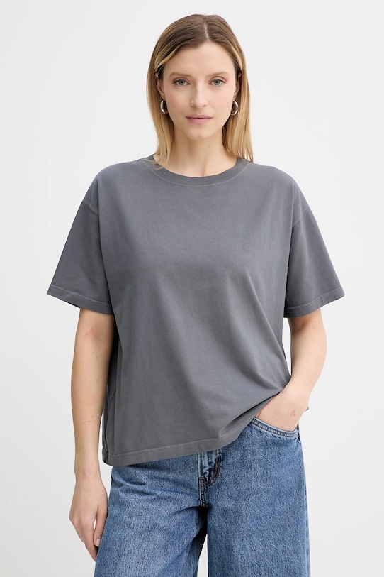 

Хлопковая футболка American Vintage, серый